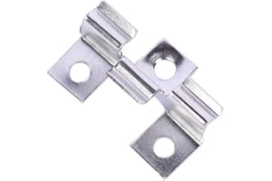 TWSOUL 100 Stück WPC Clips Edelstahl, Terrassenclips Clips Klammer WPC Dielen Befestigungsclips,Verbund-Terrassen-Clips,Verschlussbrett-Clips für Montage von Terrassendielen (Silber 8.5MM)