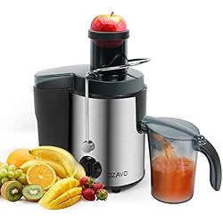 OZAVO Centrifugeuse Extracteur de Jus, Centrifugeuse Fruits et Légumes 400W avec Large Bouche, en Acier Inoxydable de Qualité Alimentaire, Juice Fountain Sans BPA, Double Vitesses Anti-Goutte