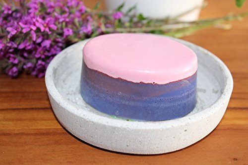 Unitedcovers Seifenform mit 8 Hohlräumen für perfekt geformte ovale Seifen - Silikonform rosa - Versand aus Deutschland