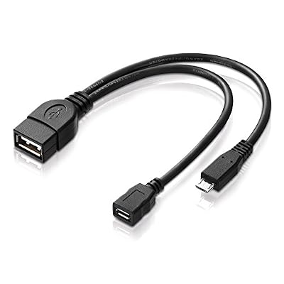 Adaptare 40228 Câble Micro USB + Y-Adaptateur universel Noir