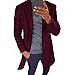 Produktbild MEIbax Herren Winter Slim Fit Trenchcoat Jacke Warm Wollmantel Langarm Outwear Winterjacke Cardigan Übergangsjacke