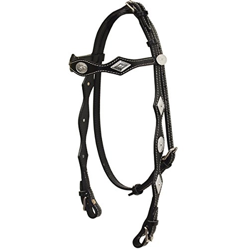Argys-Art-Unisex-Western-Cob-Headstall-Black