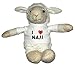 Produktbild Weiß Schaf Plüschtier mit T-shirt mit Aufschrift Ich liebe Naji (Vorname/Zuname/Spitzname)