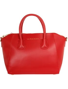 Tru Trussardi Damen Henkeltasche Satchel LISCIO Red 76BTL06-35