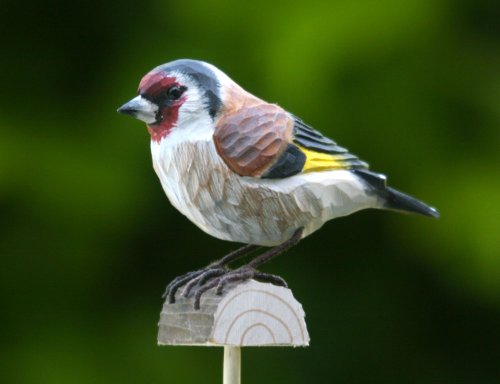 Wildlife Garden Dekovogel Holzvogel – Blaumeise – Handgeschnitzt - 2