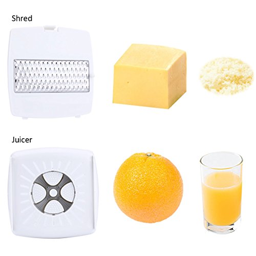 Spiraler Hobel, NexGadget Spiral-Ultra-4-Blatt Spiralizer, 8 in 1 Multi Spiraler Hobel, Schwere Gemüsenudelnmaschine und Mandolinist Hobel für Menschen mit gesunder Lebensmittel - 6