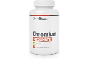 ‎GYMBEAM GymBeam Chrom Picolinat - Nahrungsergänzungsmittel, hochwirksame Chrom Tabletten für einen normalen Blutzuckerspiegel und Stoffwechsel von Makronährstoffen (120 tabs)