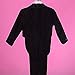 Dressy Daisy Baby Boys' 5 Pcs Set Formal Tuxedo Suit With Tail Baptism Christening Outfit Pageboy Suits Size 6-9 Months Black Red