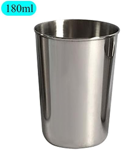 Ligege Stainless Steel Mug/Premium Stackable Mug Metal Drinking Cups/Stainless Steel Cup (180ML)