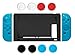 Produktbild Nintendo Switch Case, Chickwin Silikon Soft Durable Flexible Anti-Rutsch Silikon Schutzhülle Tasche für Nintendo Switch (Blau)