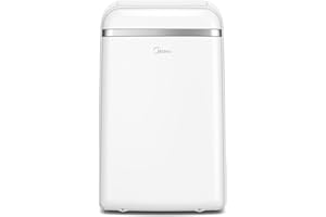 Midea MPD-12CRN7 Aire acondicionado móvil 3 en 1 con manguera de escape, refrigeración, deshumidificación y ventilación, 12000 BTU/h (3,5 kW/h), temporizador de 24 horas, blanco