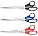 Produktbild Westcott E-31033 00 Scheren-Set Büro mit Kunststoffgriff, 25 cm, 3 Stück, schwarz/blau/rot - und weitere Ausführungen