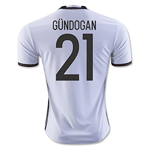 adidas Herren Heimtrikot UEFA Euro 2016 DFB Replica (Gundogan 21, XXXL 48-50″ Chest)