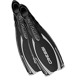 Cressi Reaction - Aletas de buceo de surf y natación, tamaño 42/43, color negro