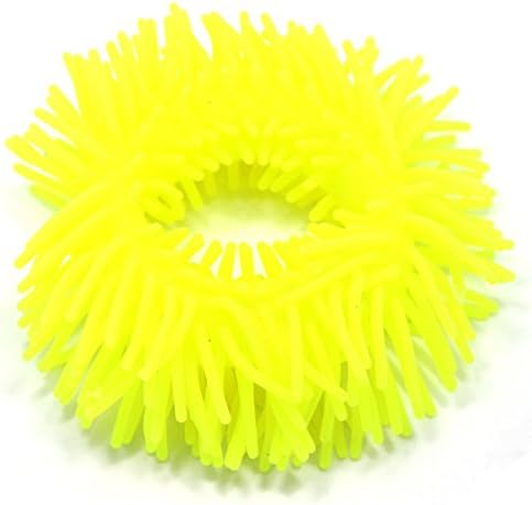 SAMS FISHING Tactile Puffer Bracelet Sensory Fidget for Kid Adhd Autism Stress Relief Therapy Stretch Bracelets Assorted Colors (Yellow)