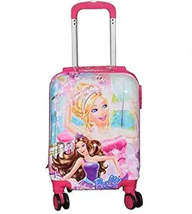 Divs Edenic Girls and Boys Polycarbonate Cartoon 16 inch Dancing Girl Suitcase/Trolley Bag