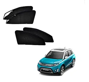 Kozdiko Zipper Magnetic Sun Shades Car Curtain for Maruti Suzuki Vitara Brezza