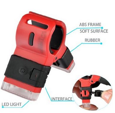 LED Fahrradlicht mit Clip-Funktion (per USB aufladbar) - 3