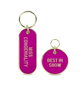 Fred Howligans - Dog/Puppy Collar Charm Keychain Set - Miss Congeniality/Best in Show