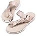 Produktbild Women Sandals Casual Women Shoes Summer Flat Sandals Fashion Buckle White Ladies Sandals Beige 5