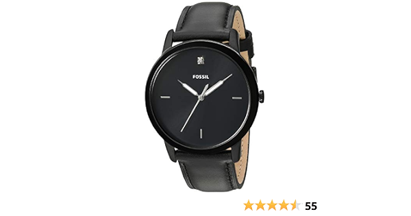 Buy Fossil Analog Black Dial Men's 