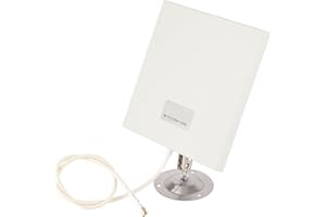 BEWINNER Panel-Antenne, 14-dbi-Flachbildschirm-Richtantenne für WiFi oder Router Hocheffiziente Reflexion Langlebig, wetterfest, High-Gain-WLAN-Extender mit Kabelverbindungsschrauben für Ständerhalter