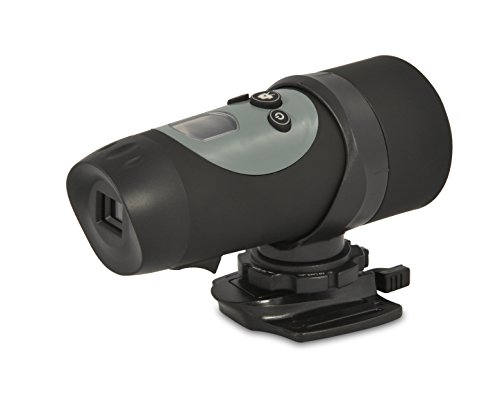 Trebs avventura Videocamera in HD di qualità, microfono integrato, impermeabile e antiurto, adatto anche come webcam, incluso supporto, slot per schede SD e Batterie