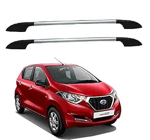 SHOPONE CAR ROOF RAIL FOR DUTSUN REDI-GO SILVER