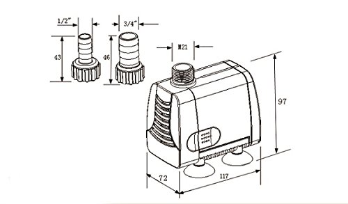 Seliger Outdoorpumpe Pumpe 1000 P, 97 x 72 x 117 mm - 4