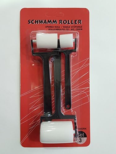 Foam Brush Set of 3 Assorted Roller EMI Craft