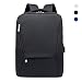 Produktbild Huichao Laptop-Business-Rucksack für Männer und Frauen, lässiger Daypack mit USB-Ladeanschluss, Schultasche für Studententaschen, 25L,Black