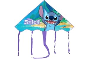 DISNEY Aquilone per Bambini - 100x56 cm, Facile da Far Volare, Leggero e Resistente, Design Divertente con Personaggio Cartoon, Giocattolo Estivo per Mare, Parco e Giardino