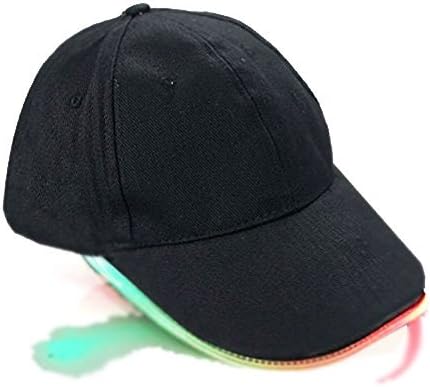 LED Hat,Onlylove Multicolor LED Fiber Optic Illuminated Lights Light Stage Performance Tide Lighted Glow Club Sports Athletic Travel Tour Hat Baseball Bar Party Flash Cap Christmas