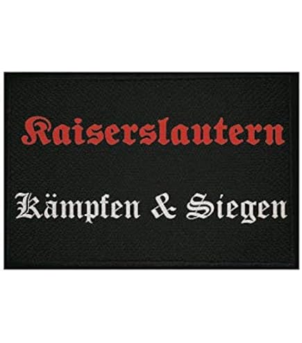 Toppa Bandiera Kaiserslautern 'Ein Leben Lang', 9x6 Cm, Termoadesiva O Da Cucire - 2