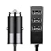 Produktbild Tragbare Multifunktions-4USB Smart Vorne Hinten Sitz Auto-Ladegerät Mit Leitung, Schnellladung Auto-Adapter Kompatibel Mit iPhone Ipad Huawei Samsung Kamera GPS,Black