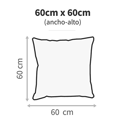 Kissen Kunstleder Indoor happers (verschiedenen Farben und Größen) 60×60 ekrü - 4