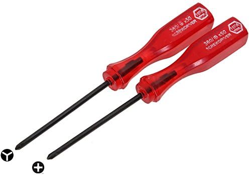 iMinker Tri-Wing+Philips Screwdriver(2.5mm) Repair Tools Set for Nintendo Wii, GBA, NDS, DSL,DS Lite, 3DS, PS4,PSP Controller (10 set)