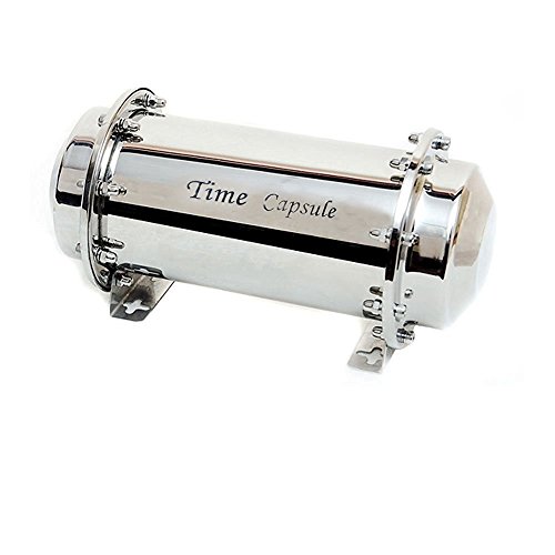 Preisvergleich Produktbild Zeitkapsel Edelstahl Wasserdicht Container