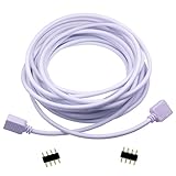 PLUG & PLAY - Das Kabel ist bereits mit einem weiblichen Schnittstelle an jedem Ende angelötet worden. Es gibt auch 2 männliche 4pin Stecker in der Verpackung. So können Sie direkt anschließen dieses Kabel an den 5050/3528/2835 RGB-LED-Streifen oder IR / RF-Controller, um sie ohne Löten zu verbinden.
