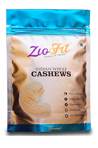 Ziofit Indian Whole Cashewnuts, 200g (Buy 1 Get 1 Free)