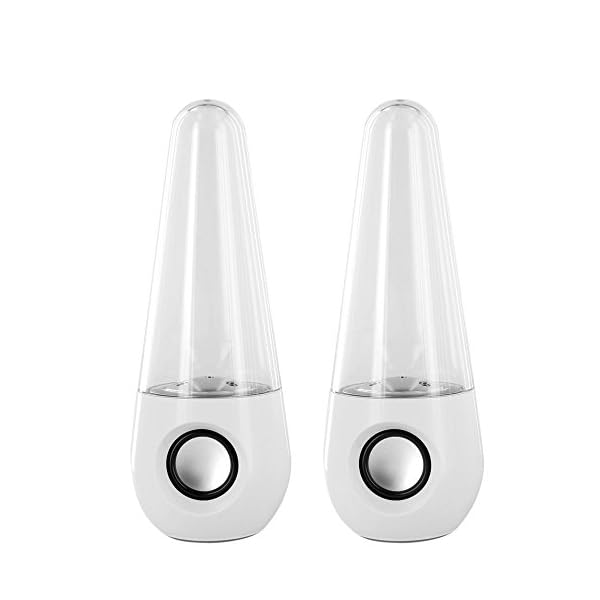 Evelyn Living Led Dancing Water Show Music Fountain Light Speakers For Tablets Mobiles Laptop (Black)