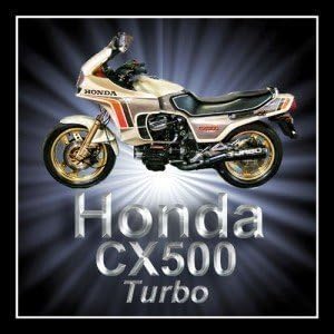 Honda CX500 Turbo Motorcycle Acrylic Drinks Coaster