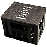 Geschenkidee Bierkastensitz Sitzauflage Hocker mit Motiv TODAY