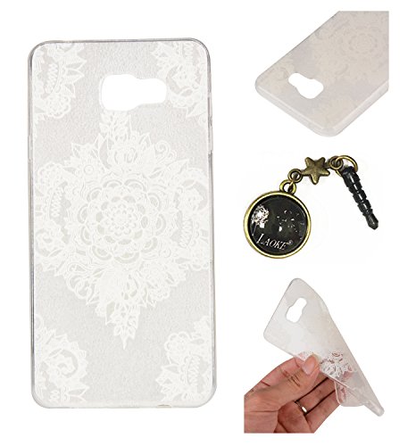 spécification TPU Souple Etui Gel Léger Ultra Slim Flexible Anti Rayures Couverture Couverture de Protection Anti, Coque Cristal pour Samsung Galaxy A5 (2016) A510F A5100 Slim Coque Housse Etui +Bouchons de poussière (15QQ)