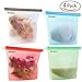 Produktbild Newland Silicone Kochbeutel Food Grade Vielseitige Konservierung Tasche für Obst Gemüse Fleisch Set von 4, Zum Kochen, Wiederverwendbare Silikon-Lebensmitteltasche Einfrieren und Konservieren