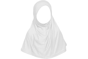 Desert Dress Muslim Girls Childrens islamic hijab scarf one piece ihlas kids head bonnet turkish slip on school Musolla Black White Hajj Umrah