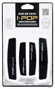 Allure Auto I-POP Slim Door Edge Bumper Protector Guard Black Chrome Coat (4 pcs) for Hyundai Grand i10