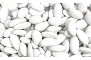 DOUNIA MARIAGE 500g Dragée Amande plate Blanche environ 150 dragées