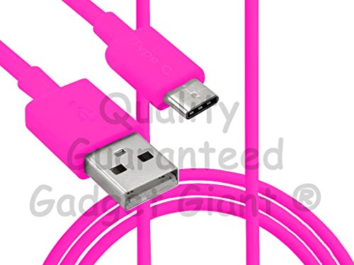 High Quality Microsoft Lumia 950 XL 1 Metre Super Fast Type-C / USB-C USB Data Cable / Charging / SYNC / transferring Lead - Purple by Gadget Giant®
