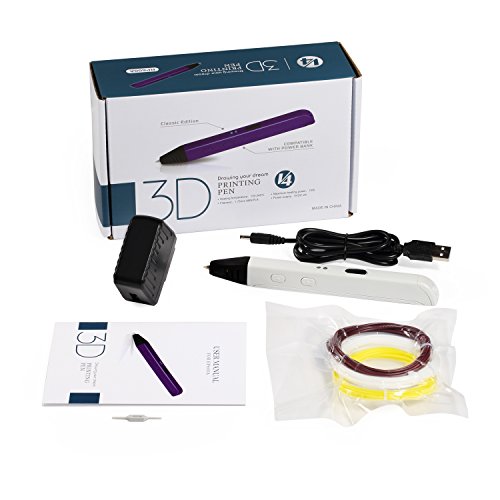 NexGadget Intelligent 3D Stift, Freihand 3D Zeichnungen, 3D Druck Feder Kompatibel mit PLA/ABS Filament + 3 Free 1.75mm Glühfaden Refills, Printing Pen - 7